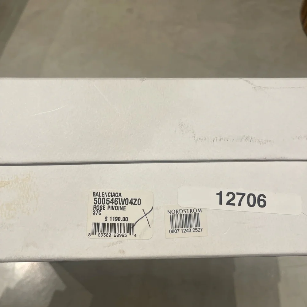 BALENCIAGA sz 37 Pink Midcalf Sock Knife Boots - Picture 7 of 8